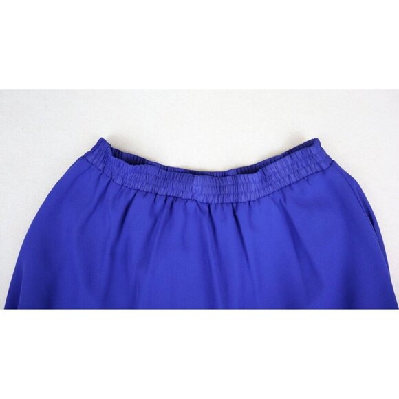 MAURADA - VINTAGE WOMEN'S BLUE A-LINE MIDI SKIRT - SIZE 10P - Picture 3 of 8